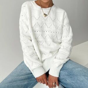 princess polly pierce pointelle sweater